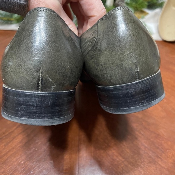 Kenneth Cole Magic One LE Men’s Loafers Slip On Dress Shoes deep olive green 12 - Picture 4 of 10